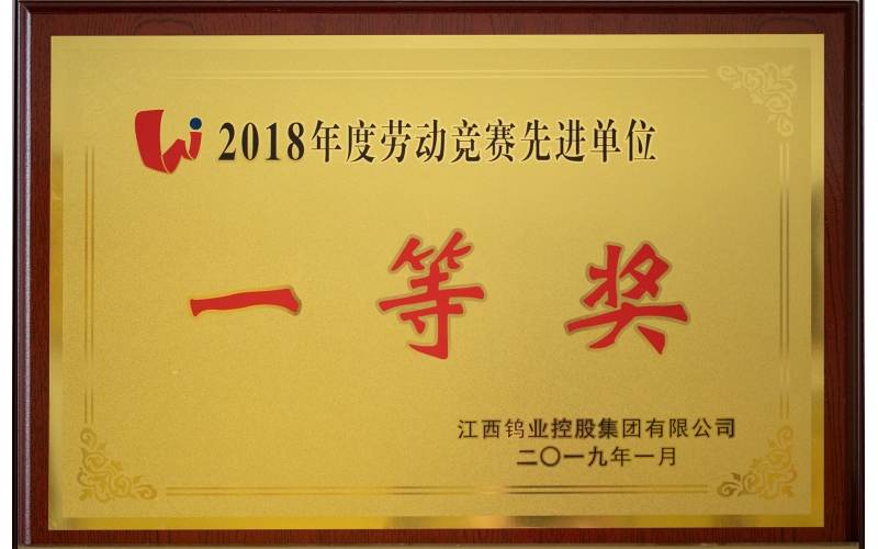 2018年劳动竞赛先进单位一等奖